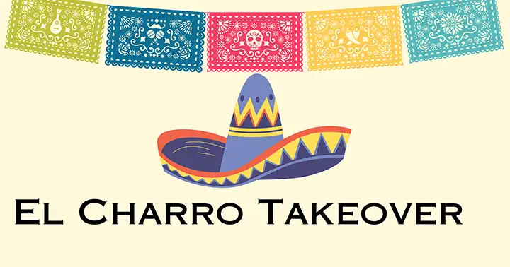 El Charro restaurant takeover flyer from The Healing Journey.